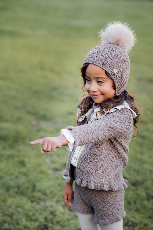 CHAQUETA PUNTO LARGA COLECCIÓN "POMPÓN" - Imagen 2
