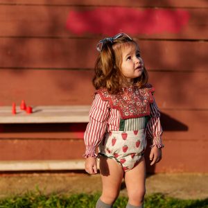 CONJUNTO RANITA FRESAS Y BLUSA LIBERTY JOSÉ VARÓN