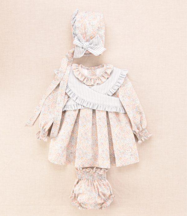 VESTIDO CON BRAGUITA Y CAPOTA LIBERTY JOSÉ VARÓN - Imagen 3