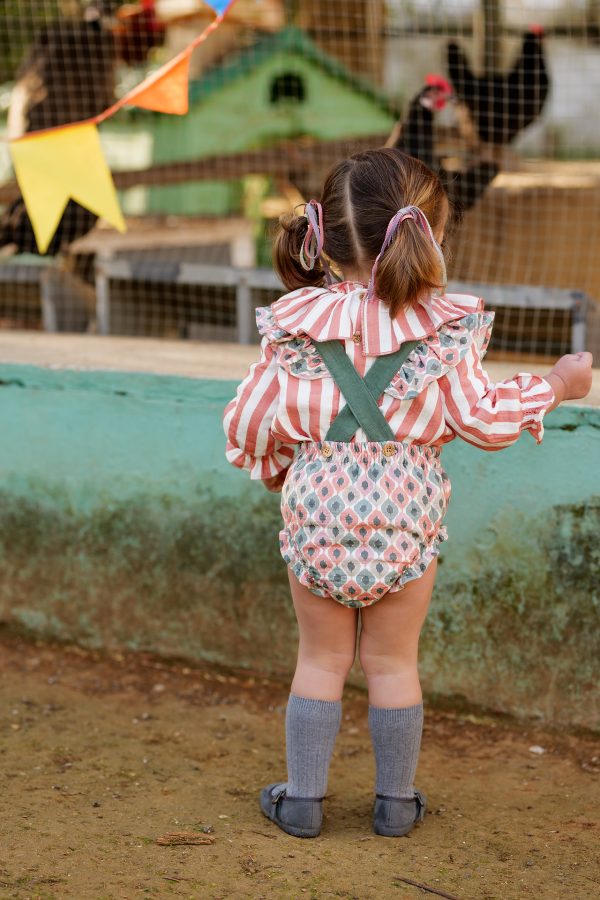 CONJUNTO BLUSA Y PETO ÉTNICO NIÑA JOSÉ VARÓN - Imagen 3