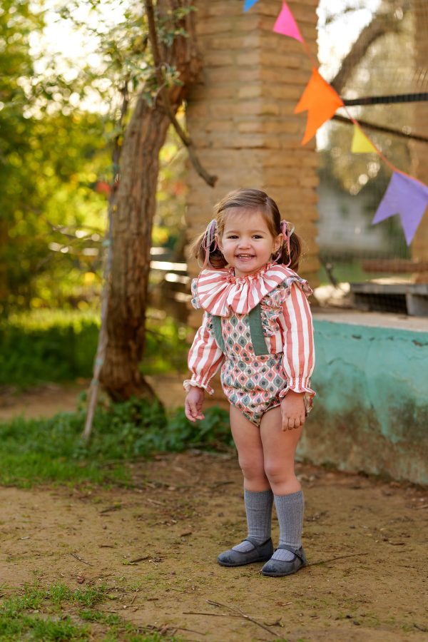 CONJUNTO BLUSA Y PETO ÉTNICO NIÑA JOSÉ VARÓN - Imagen 2