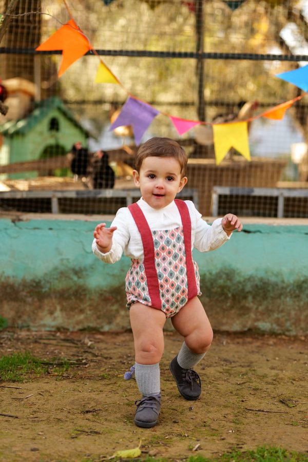 CONJUNTO NIÑO CAMISA Y PETO-RANA ÉTNICO JOSÉ VARÓN