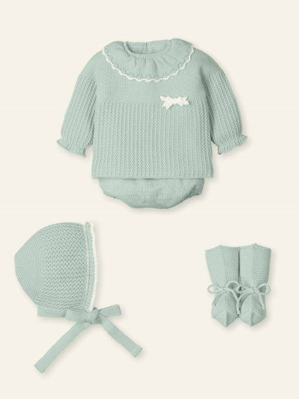 CONJUNTO 4 PIEZAS VERDE PERA MAC ILUSIÓN