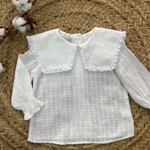 CAMISA BLANCA BORDADA CUELLO