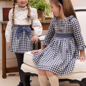 VESTIDO CUADROS TARTALETA