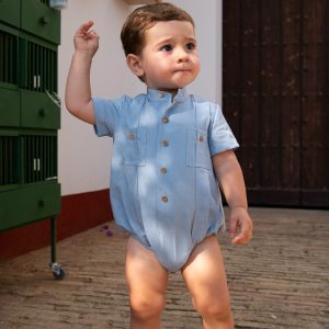 Pelele Guayabera celeste José Varón