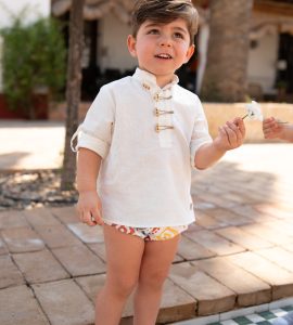 Camisa Lino Detalle Botones Cuerdas José Varón