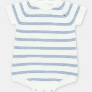 Pelele Punto Rayas SURREY Azul Empolvado