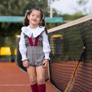 Peto Corto Cuadros Niña