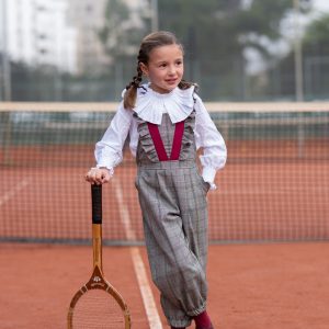 Peto Largo Cuadros Niña