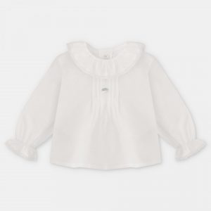 Blusa Bebé Cuello Puntilla Martin Aranda