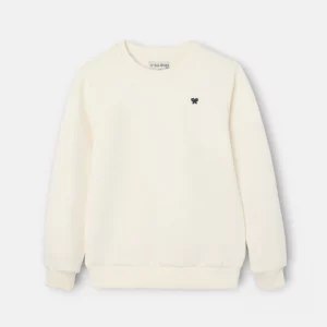 Sudadera Unisex Minilogo Crema Silbon