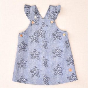 Peto Falda Denim Estrellas Niña José Varón