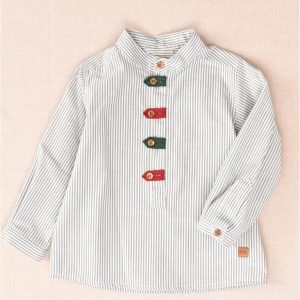 Blusa Niño Rayas Verde José Varón