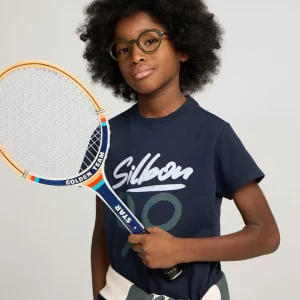 Camiseta niño Silbon dibujo azul marino