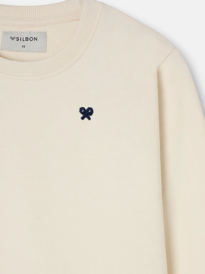 Sudadera Unisex little legacy crema - Imagen 2