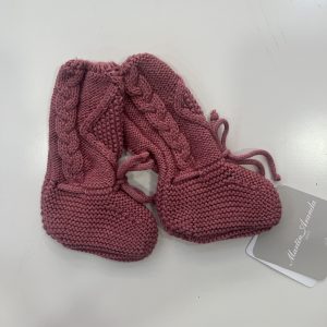 Patucos Bebés Punto Rosa Caramelo Martin Aranda