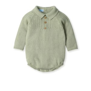 Pelele Corto Punto Cuello Polo "LAUREL GRACE"