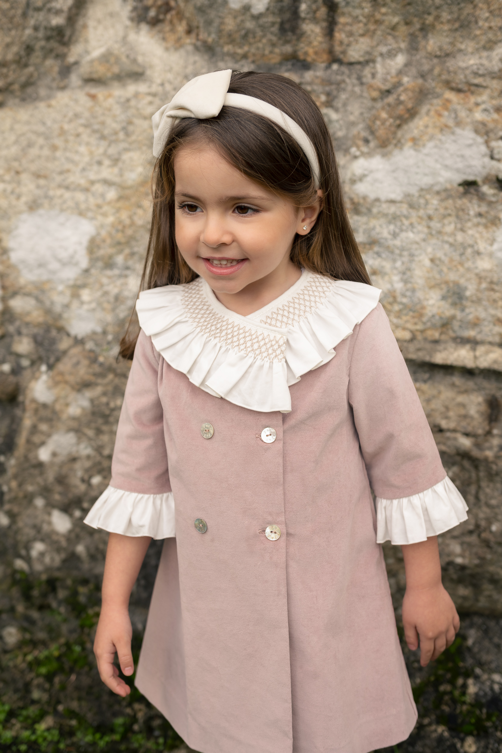 Vestido Ceremonia Nido De Abeja Paz Rodríguez