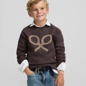 Jersey Niño Raqueta Marrón Claro Silbon
