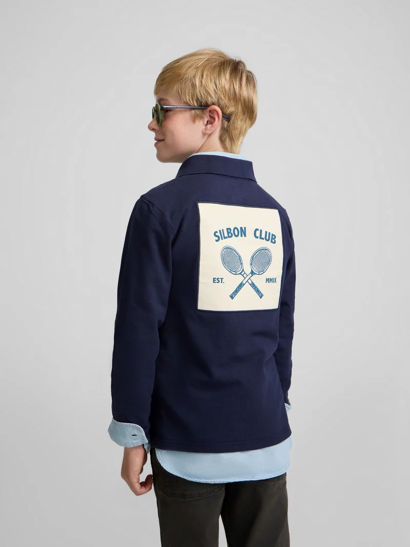 Polo Niño Azul Marino Silbon