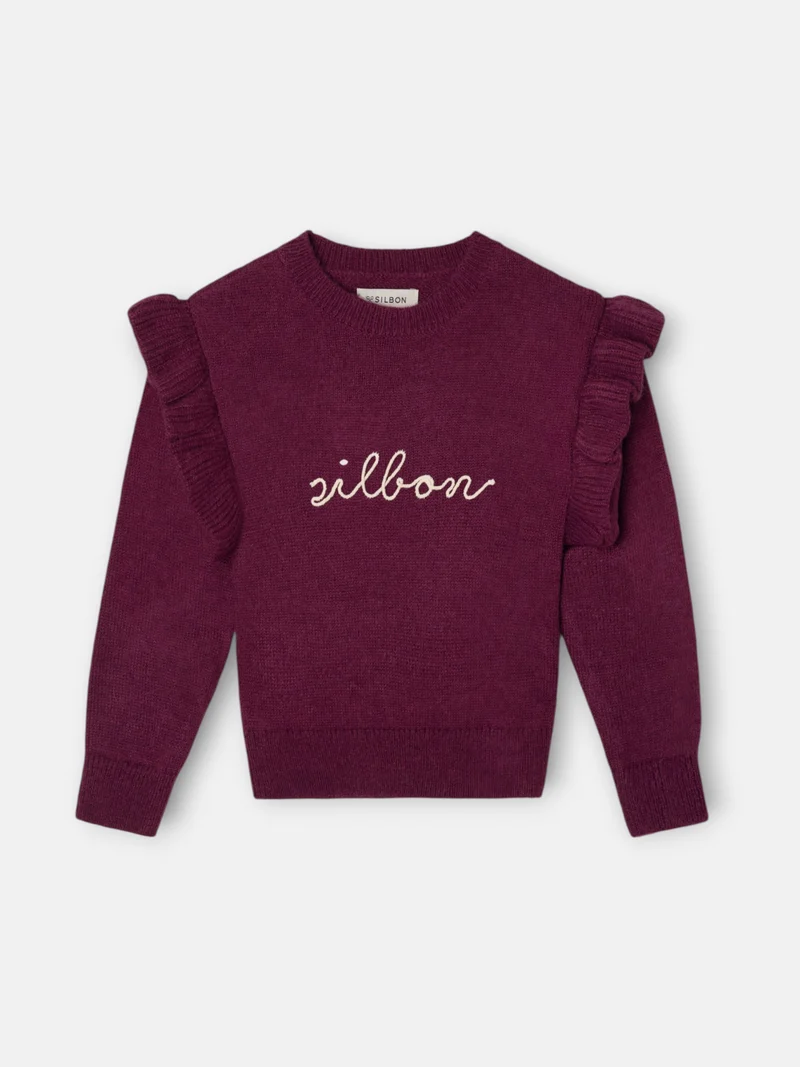 Jersey Niña Volantes Morado Silbon - Imagen 3