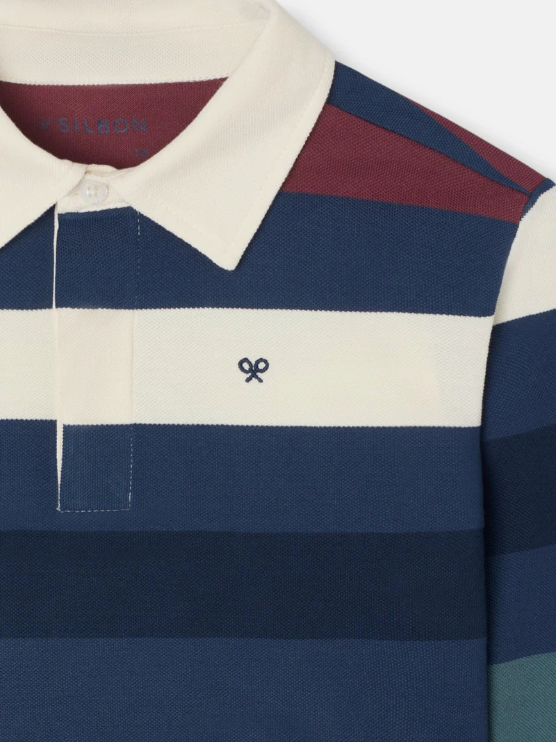 Polo Rayas Colores Marino - Imagen 2