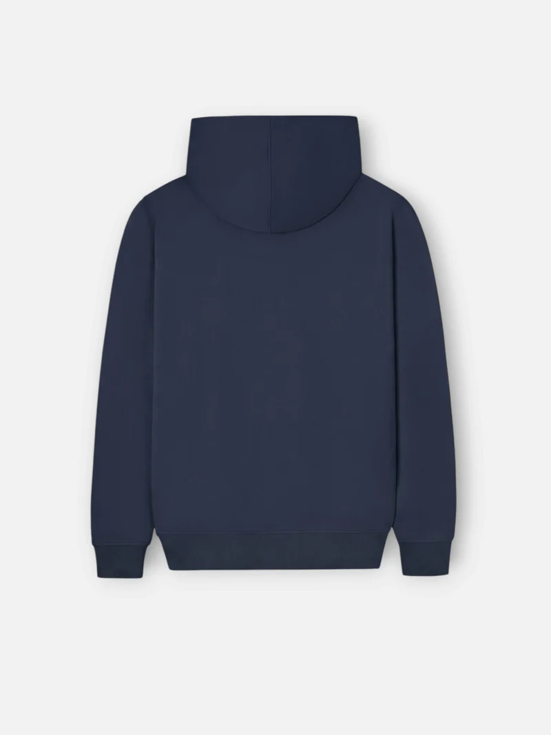 Sudadera Capucha Logo Contraste Azul Marino Silbon - Imagen 3