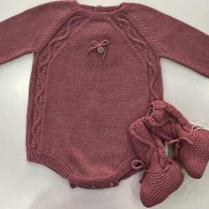 Pelele Punto Rosa Caramelo "Ibias" Martin Aranda